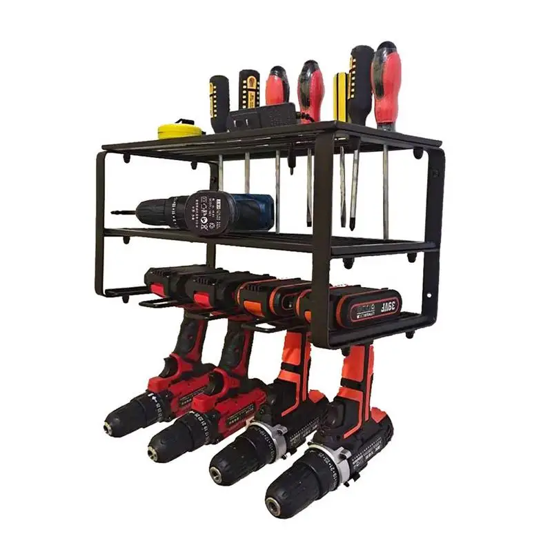 Tool Organizers Garage Wall Mount Organizer Drill Organizer Cabinet Wall Rack Power Tool Organizers Electric Drill Storage Rack