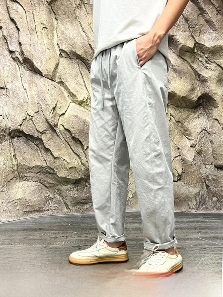 

Мужские повседневные спортивные брюки с прямыми штанинами, модные осенние брюки, молодежные длинные брюки Vitali, обычные тонкие...