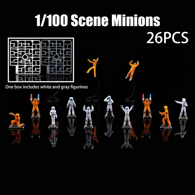 

1:100 Scale Scene Building Figures, 26pcs Miniature Soldiers for Model Railway, Diorama & Creative Diorama Projects