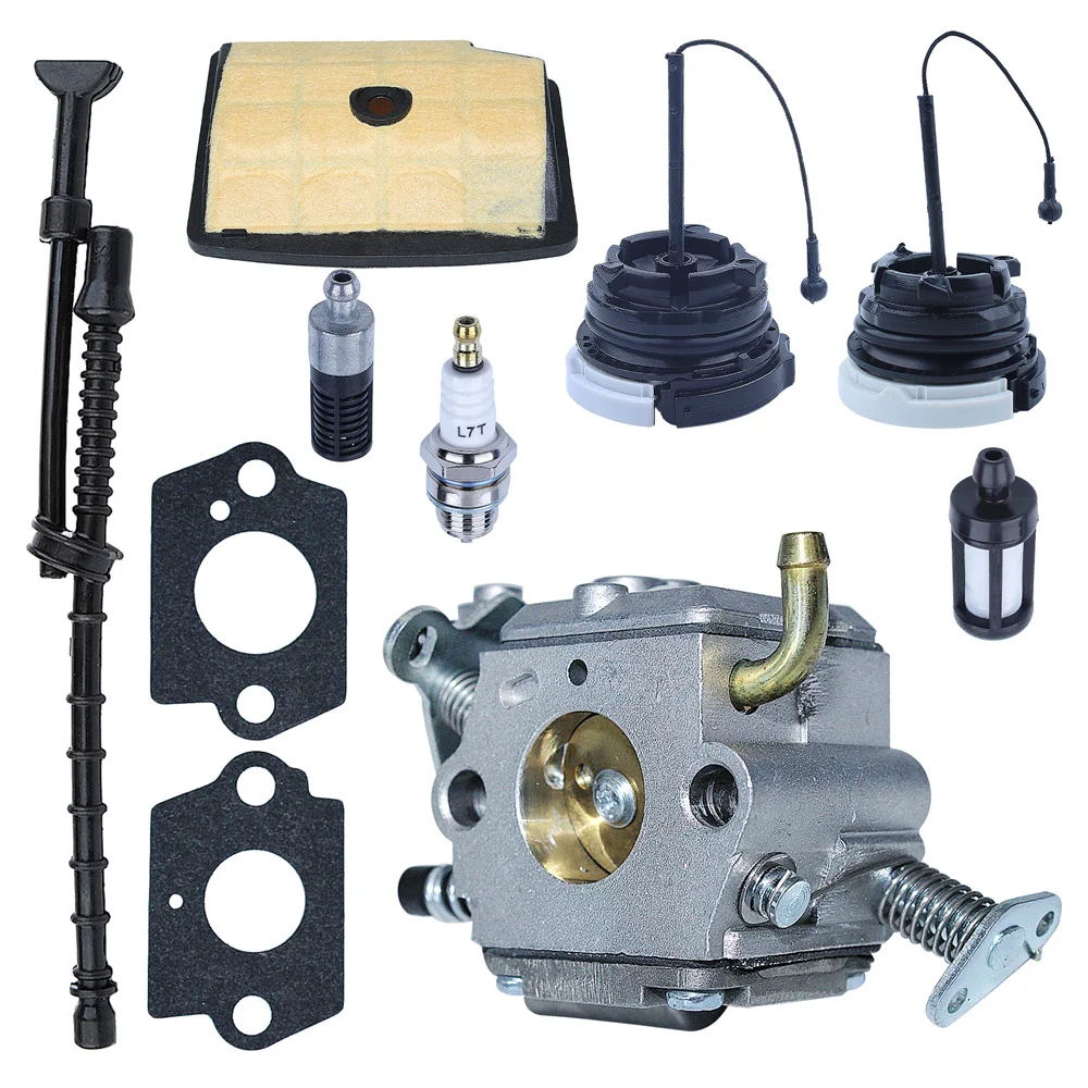 Carburateur avec filtre à air et tuyau de carburant, pour tronçonneuse Stihl MS200 MS200T 020T 020