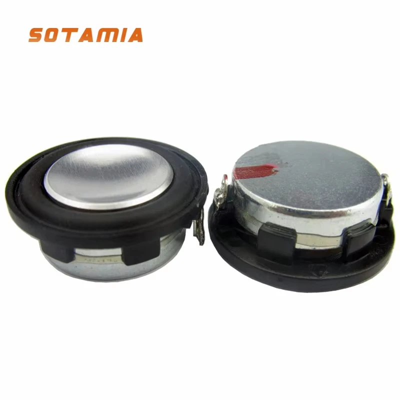 SOTAMIA 2 szt. 1-calowe głośniki pełnozakresowe audio 28 mm 4 Ohm 3W 8 Ohm 2W Mini głośnik basowy neodymowy magnetyczny głośnik Bluetooth DIY