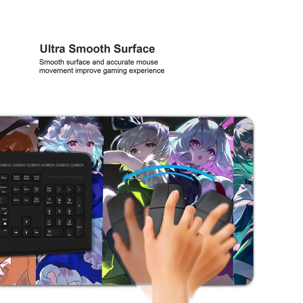 Touhou projeto mouse pad cômico izayoi sakuya jogo portátil tapete 40x90 extra grande kawaii anime mousepad acessórios de jogos para pc