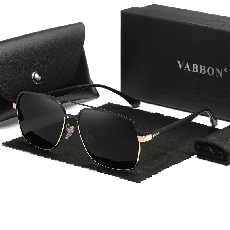 

VABBON Sunglasses Men's Polarized Sunglasses Uv Protection Pilot Retro New Glasses 9426 With Box
