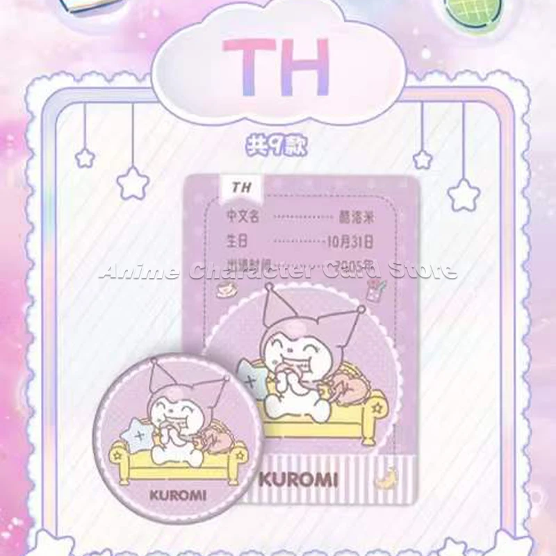 Sanrio Family Card Cartoon Kuromi Hello Kitty My Melody Cinnamoroll Collection Trading Cards Children Cute Toy Christmas Gifts