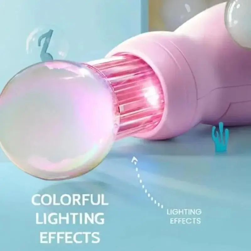 1Set Elastic Smog Bubble Machine With Portable Bubble Blower For Birthday Present For Outdoor Fun Includes Bubble Water Bottles view 5