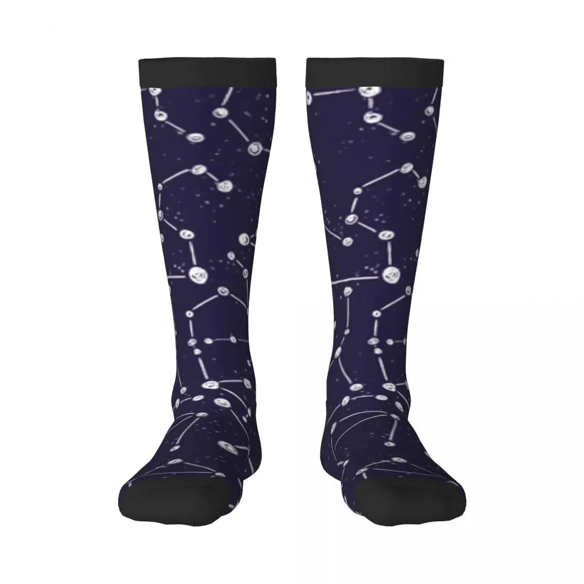 Casual Stockings Zodiac Constellation Patterns. Knee Thigh High Long Socks