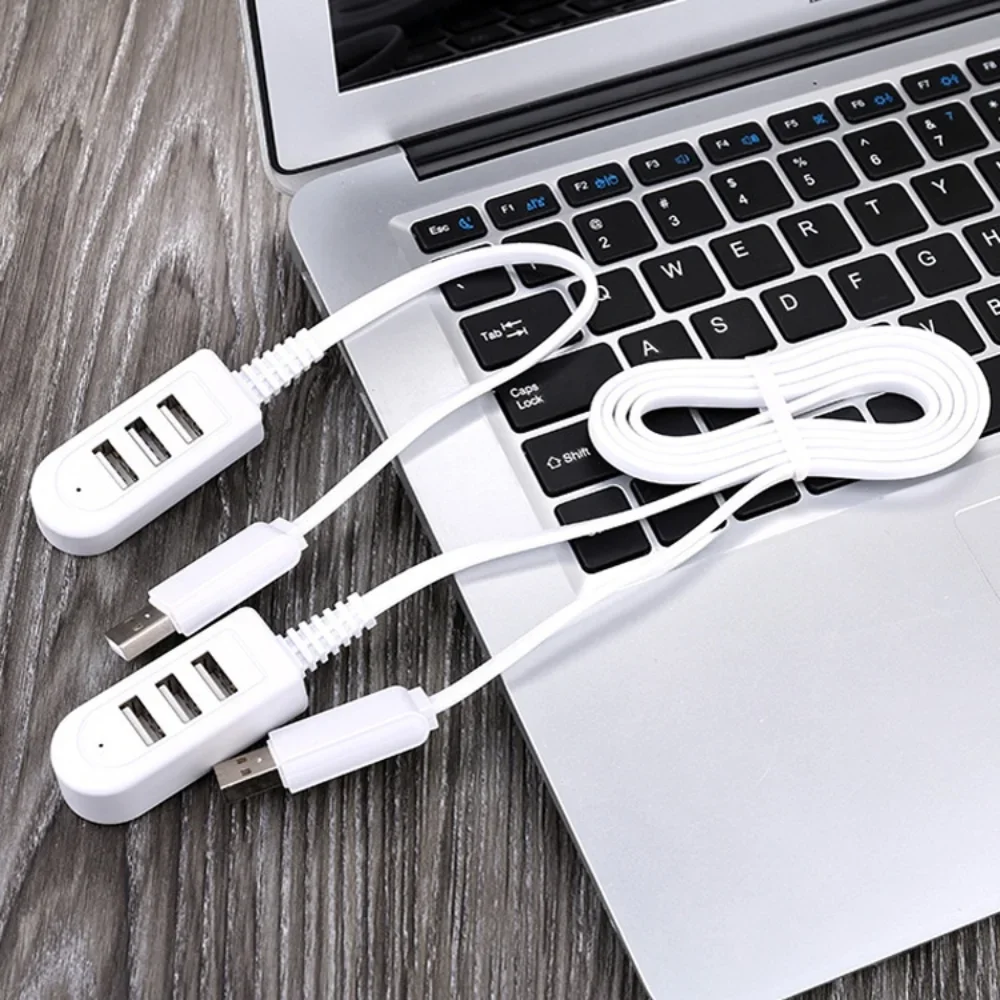 

30cm/120cm 3 Port USB Hub Built in Cable Portable Data Hub Extender Charging Power Port for Laptop Devices