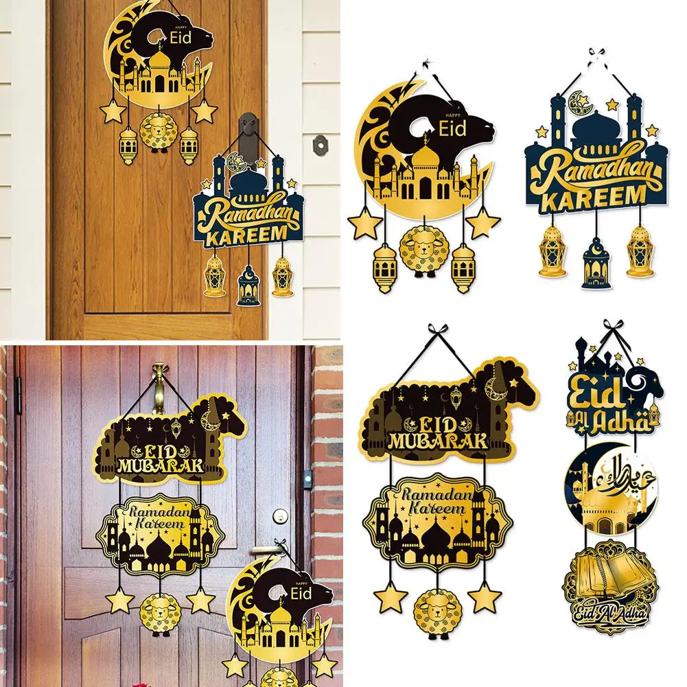 Ramadan Hanging Pendant Moon Festival Decorative Eid Supplies Decor Mubarak Home Party Accessories Door Hanging L9v1