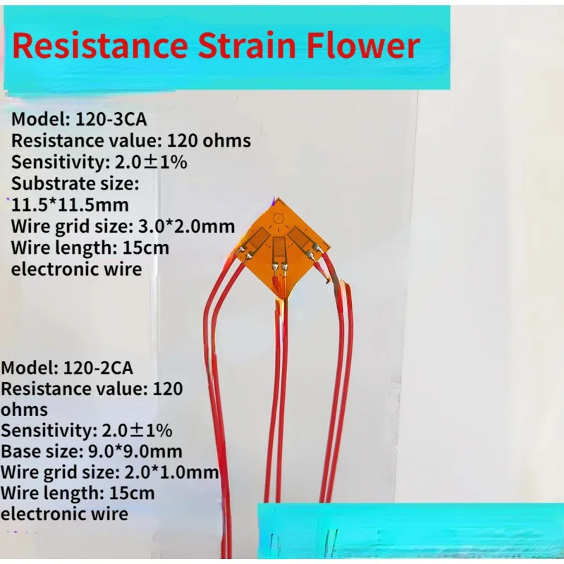 120-3CA Welding-free Strain Gage triaxial Strain Gage