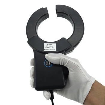 ETCR068 clamp AC leakage current sensor frequency 10Hz~100kHz high accuracy current probe 0.00mA-60A,dia68mm