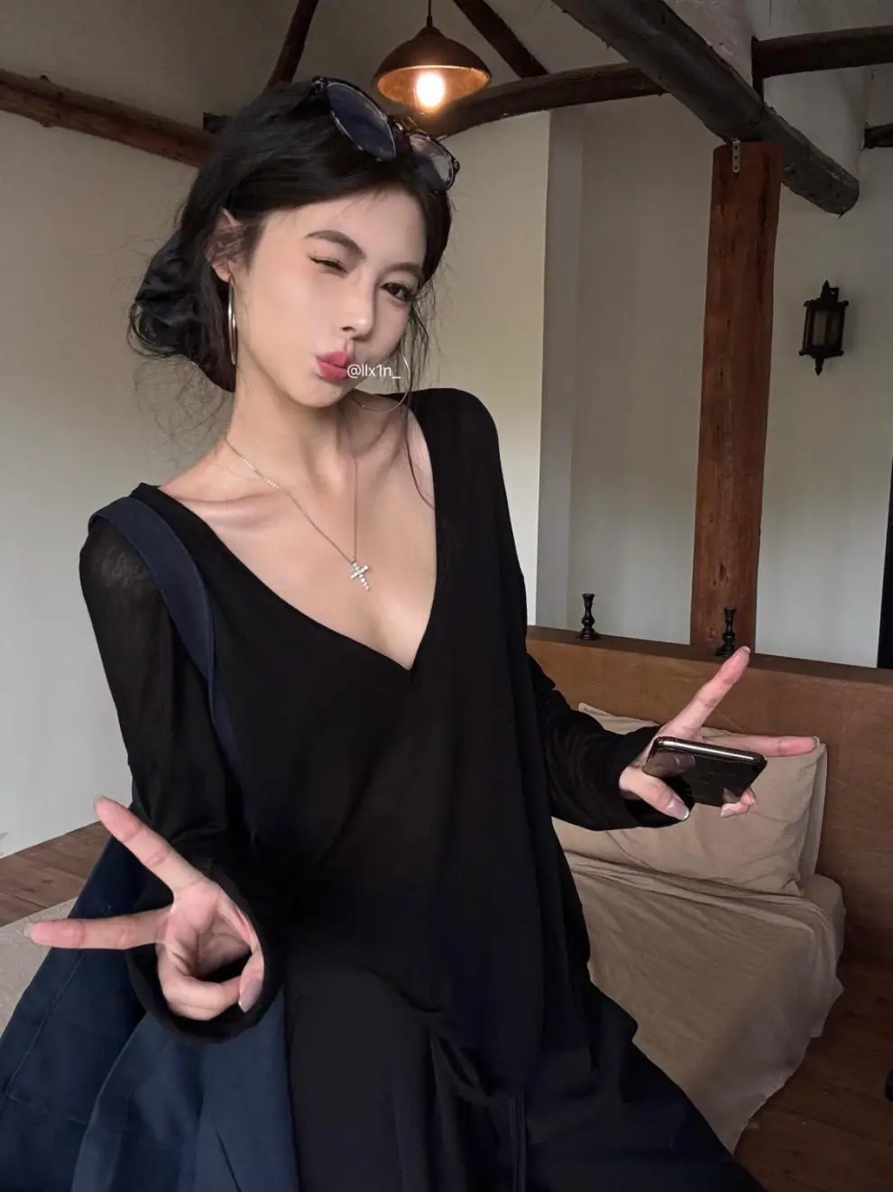 Thin Perspective Long Sleeved T-shirt for Women's Summer Loose Casual Korean Base Sun Protection Cover Up Top for Women
