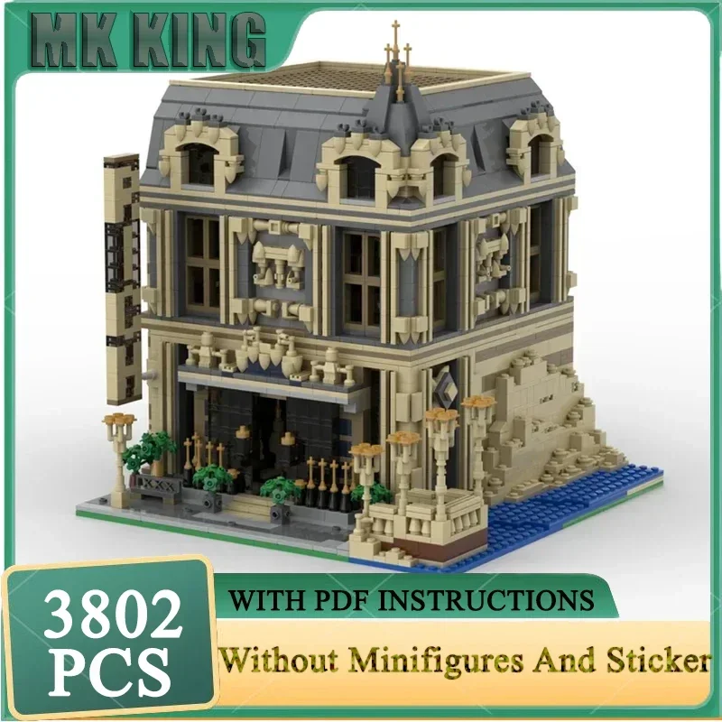 

Moc Building Block Модульный Биг Бен Лаунж Палац Магазин Модель Технология Кирпич DIY Сборка Городской вид на улицу Строительная подарочная игрушка