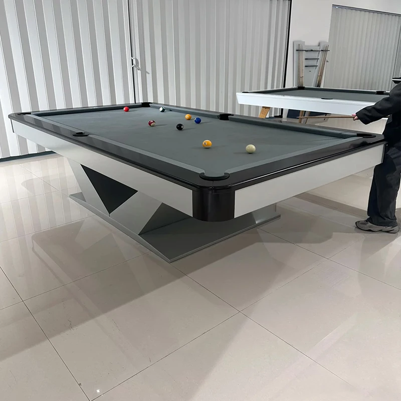 

Modern Luxury Multi-Game Pool Table,Available in 7ft/8ft/9ft Sizes, Design for Dining and Billiards,Perfect for Family Home