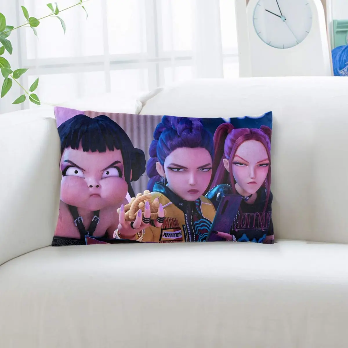 

Милая наволочка HUNTRIX с принтом, тканевый чехол для подушки, подарок KPop, охотники на демонов, наволочка, чехол для стула, дропшиппинг 45*45 см