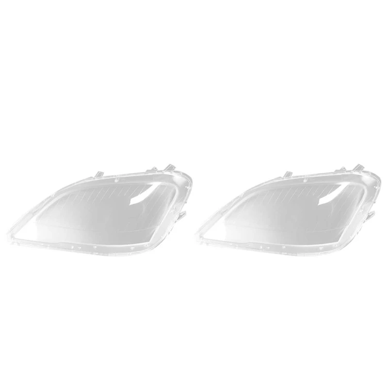 2X For Mercedes Benz W164 2009-11 ML-Class Car Left Side Headlight Clear Lens Cover Head Light Lamp Lampshade Shell