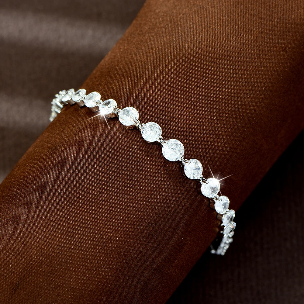HIBRIDE New Fashion Everyday Simple Niche Round Bracelet Dress Accessories Women's Jewelry Wedding Travel Birthday Gift B282