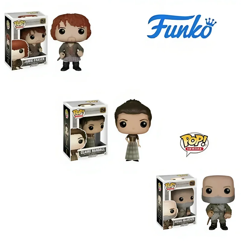 Funko Pop Outlander Figures  Jamie Fraser 251# Claire Randall250# Dougal MacKenzie  252# Action FigureTrendy Collectibles Gifts