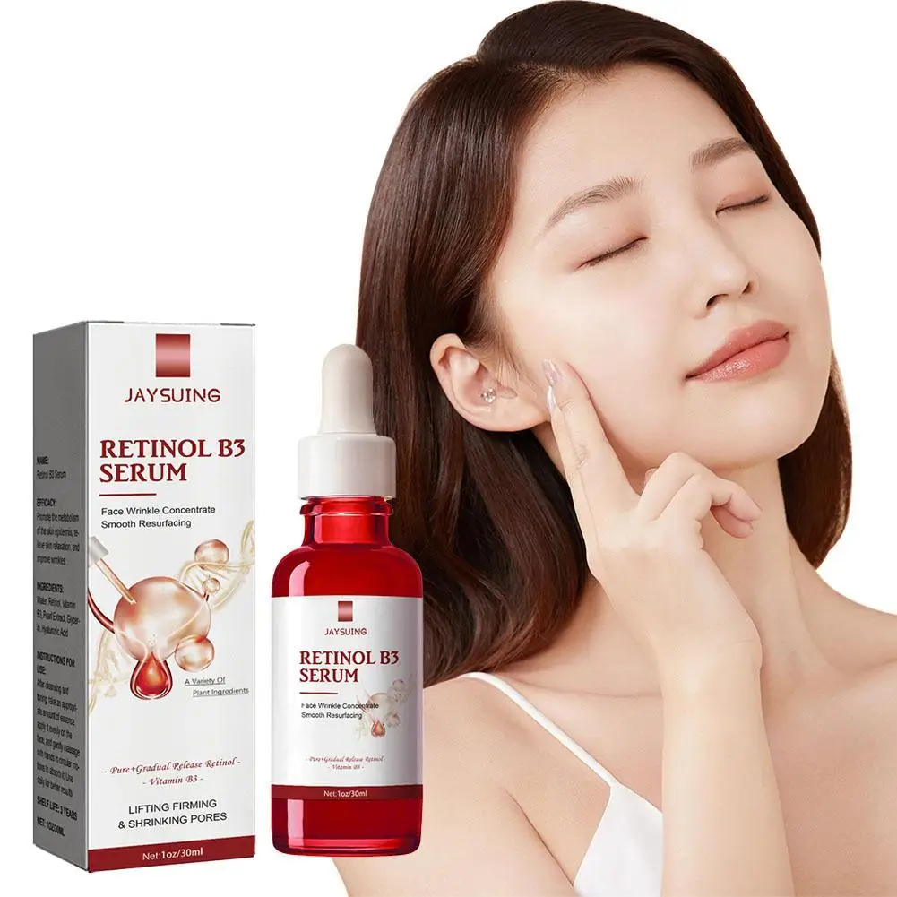 10PCS Concentrated Serum Anti Aging Pure Retinol Vitamin B3 Vitamin C Niacinamide Serum Facial Serums Blue Copper Peptide 30ml