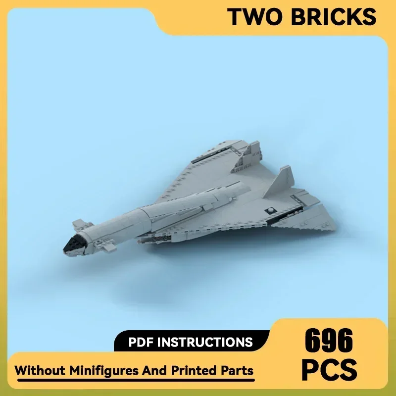 Military Airplane Model Moc Building Bricks XB-70 Valkyrie Bomber Technology Modular Blocks Gift Christmas Toy DIY Sets Assembly