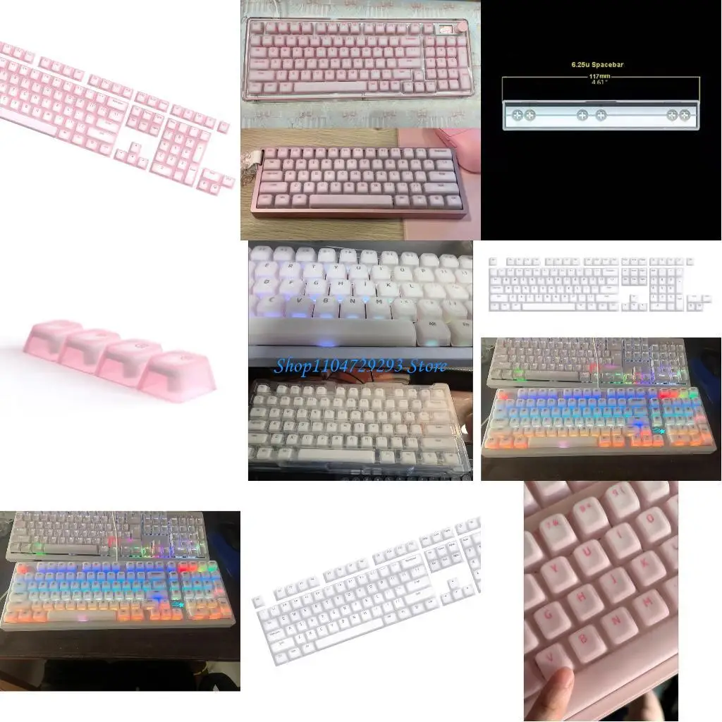 

Y2GD 113 Backlit Jelly Theme Heat Sublimation Keycaps Enhancing Backlighting and Visual Appeal For Mechanical Keyboards