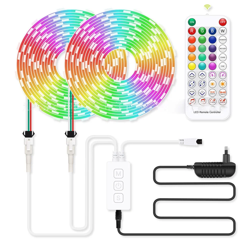 LICE-SP611E WS2812B WS2811 بلوتوث الموسيقى LED قطاع تحكم IR38 مفاتيح التطبيق عن بعد للإضاءة LED عنونة DC5V-24V