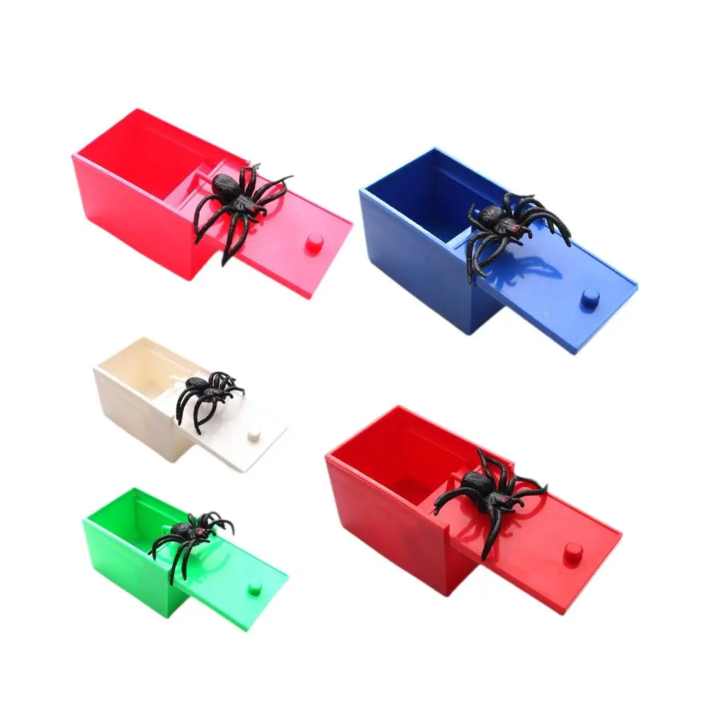 Prank Spider Scare Box Hidden In Case Funny Halloween Toys Gifts For Children Funny Toys Halloween Friend Scarebox Joke Trick