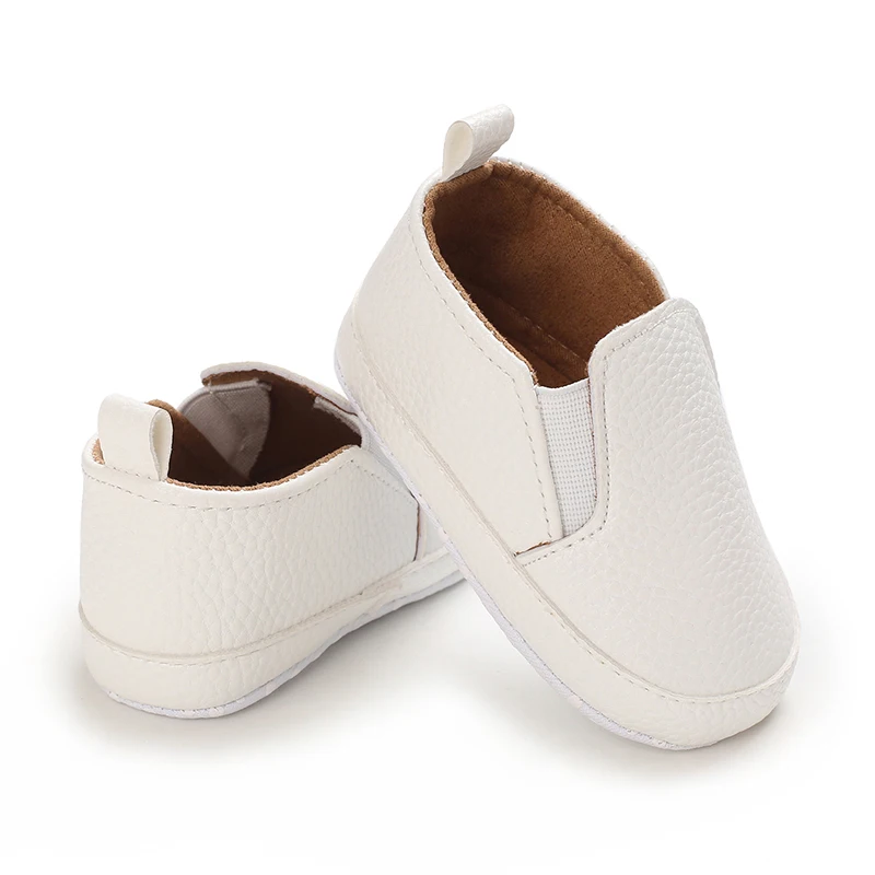 Brand Newborn Baby Boy Shoes Soft Sole Crib Shoes Infant Boots Anti-slip Sneaker Solid First Walkers for 1 Year Old 0-18 Months