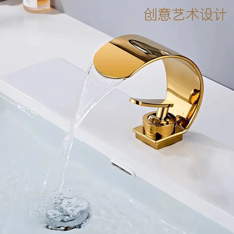 Waterfall, faucet, washbasin, hot and cold, creativity, personality