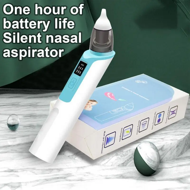 Electric Kids Nasal Aspirator 6 Levels Suction Electric Nose Sucker Safe Automatic Nose Cleaner Waterproof Electric Nose Suction