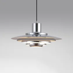 White Silver Aluminium E27 Pendant Lights Art Design For Dining Kitchen Bar Bedroom Cord Adjustable Hanglamp 110-220V