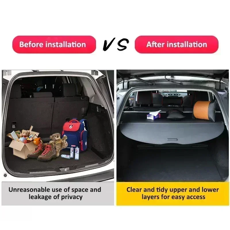 Car Trunk Cargo Cover for Nissan Qashqai J10 10 Dualis 2006~2013 2012 2010 2008 Accessorie Retractable Luggage Storage Partition