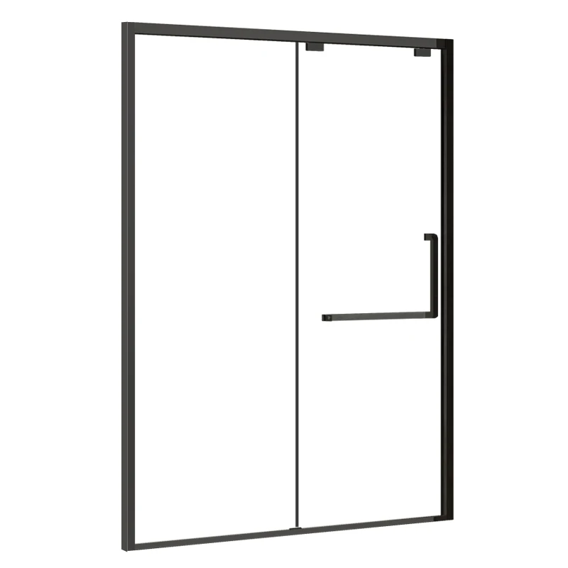 

Shower Door Partition Frameless Clear Glass Stainless Steel Modern Design Bathroom Glass Cabin