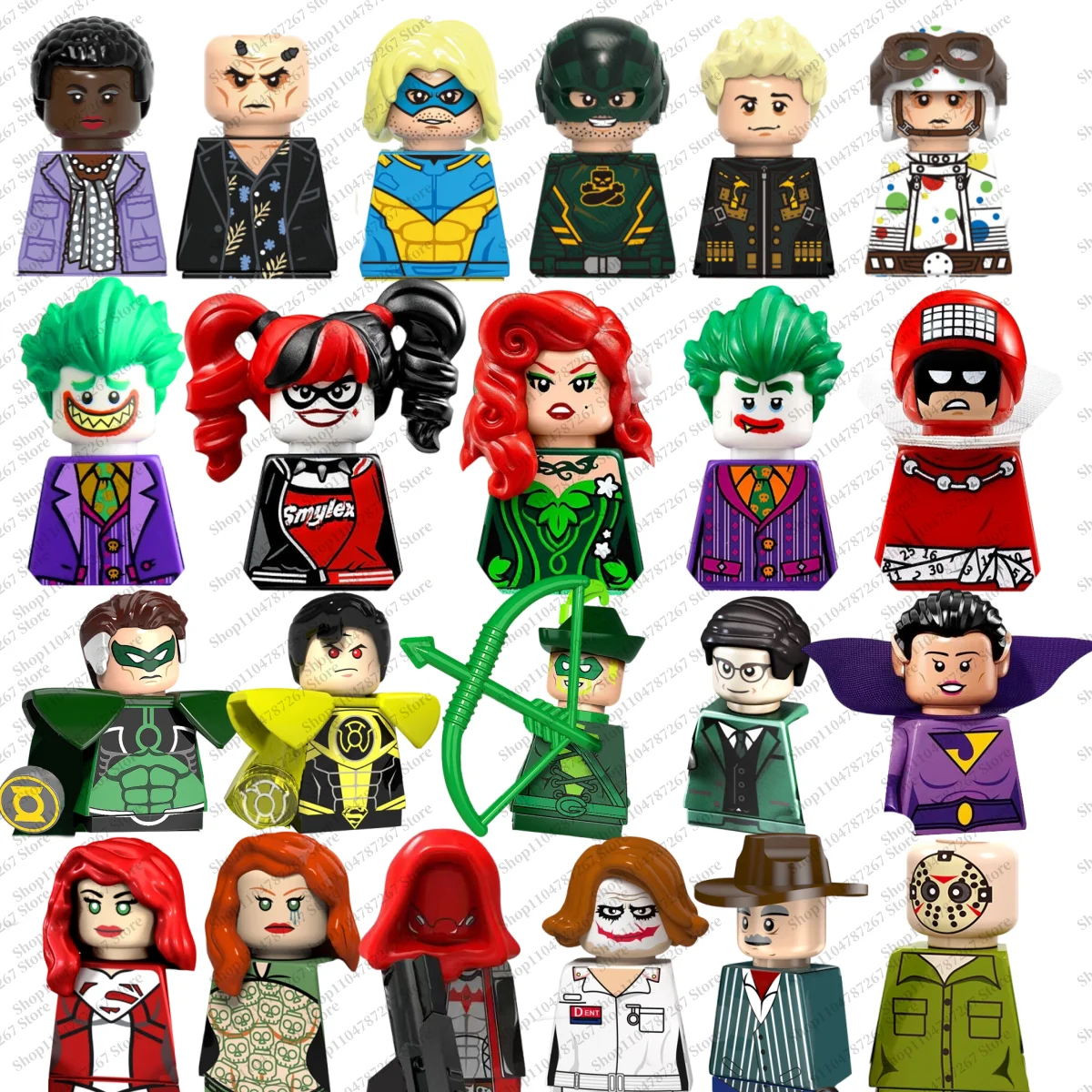 

Hot-selling building block toys Superhero collectible gift toys children's assembly brick toys holiday party gifts