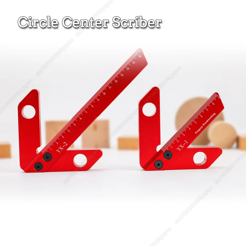 

Aluminum Alloy Square Center Scribe Center Finder 45/90 Degree Right Angle Line Gauge Carpenter Ruler Woodworking Measuring Tool