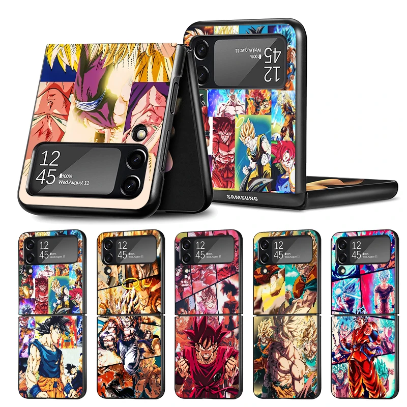 Phone Case for Samsung Galaxy Z Flip 5 Z Flip 6 Z Flip 7 Z Flip Z Flip 4 Z Flip 3 Back Cover Dragons Balls