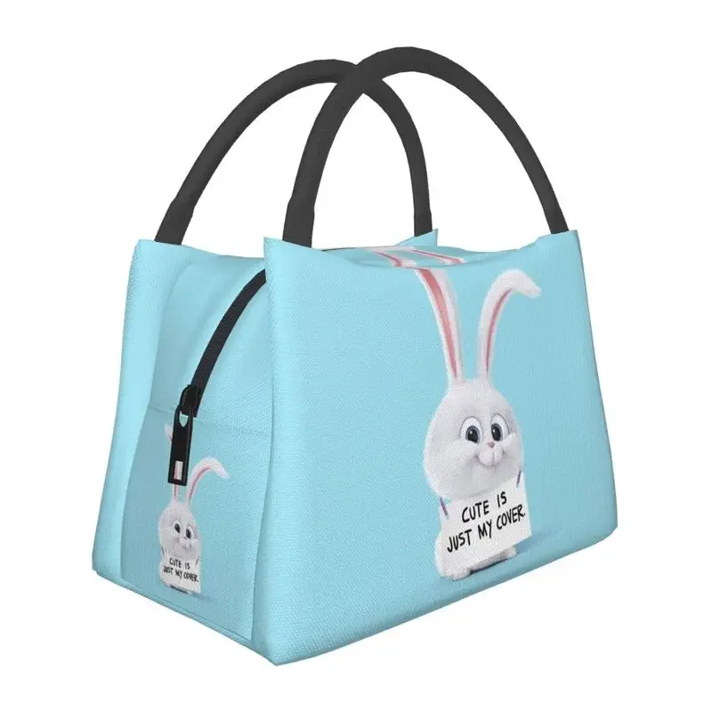 Cartoon Rabbit Insulated Lunch Bag for Outdoor Picnic Animated Film Portable Thermal Cooler Lunch Box Women