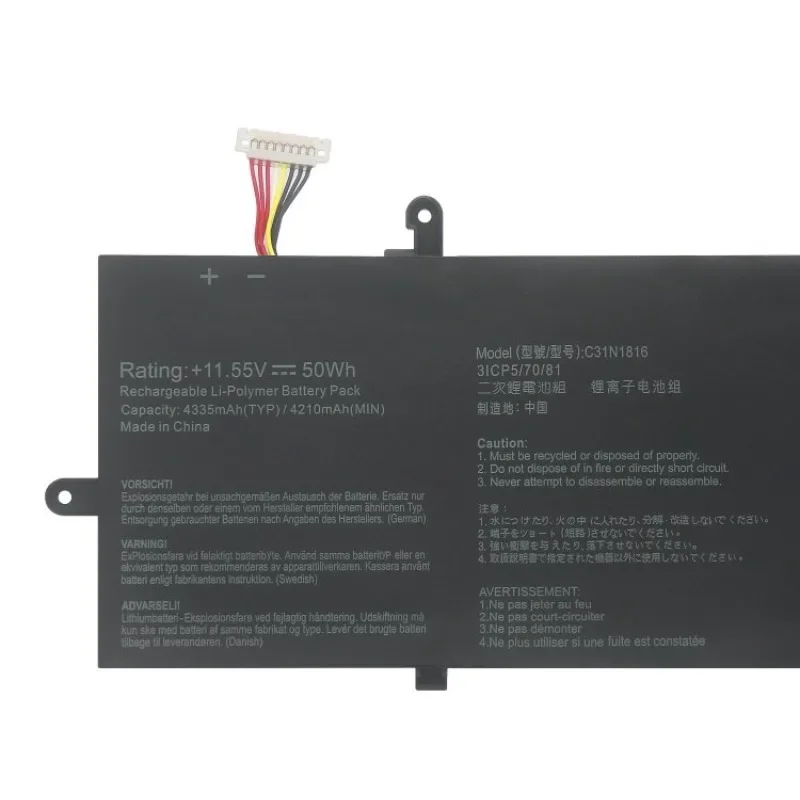 [NEW] C31N1816 11.55V 4335mAh 50Wh for ASUS C31N1816 ZenBook Flip 13 UX362 UX362F UX362FA Laptop Battery
