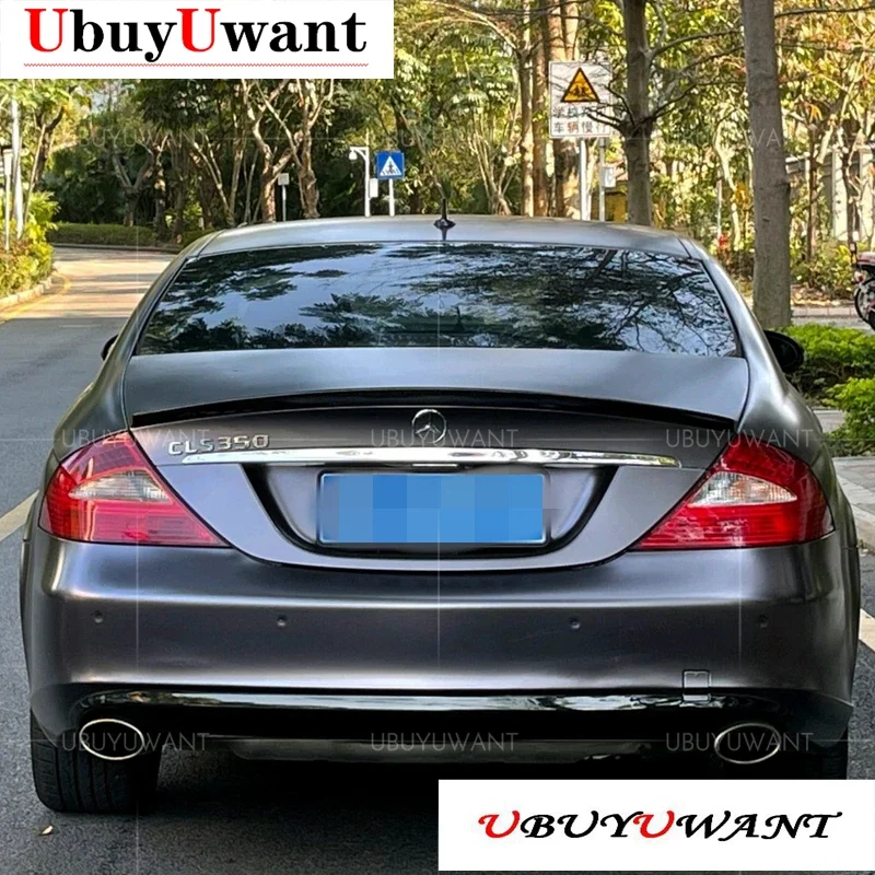 UBUYUWANT For Mercedes Benz CLS W219 CLS300 CLS350 CLS400 CLS450 CLS63 am g Carbon Fiber Material Rear Spoiler 2004-2011