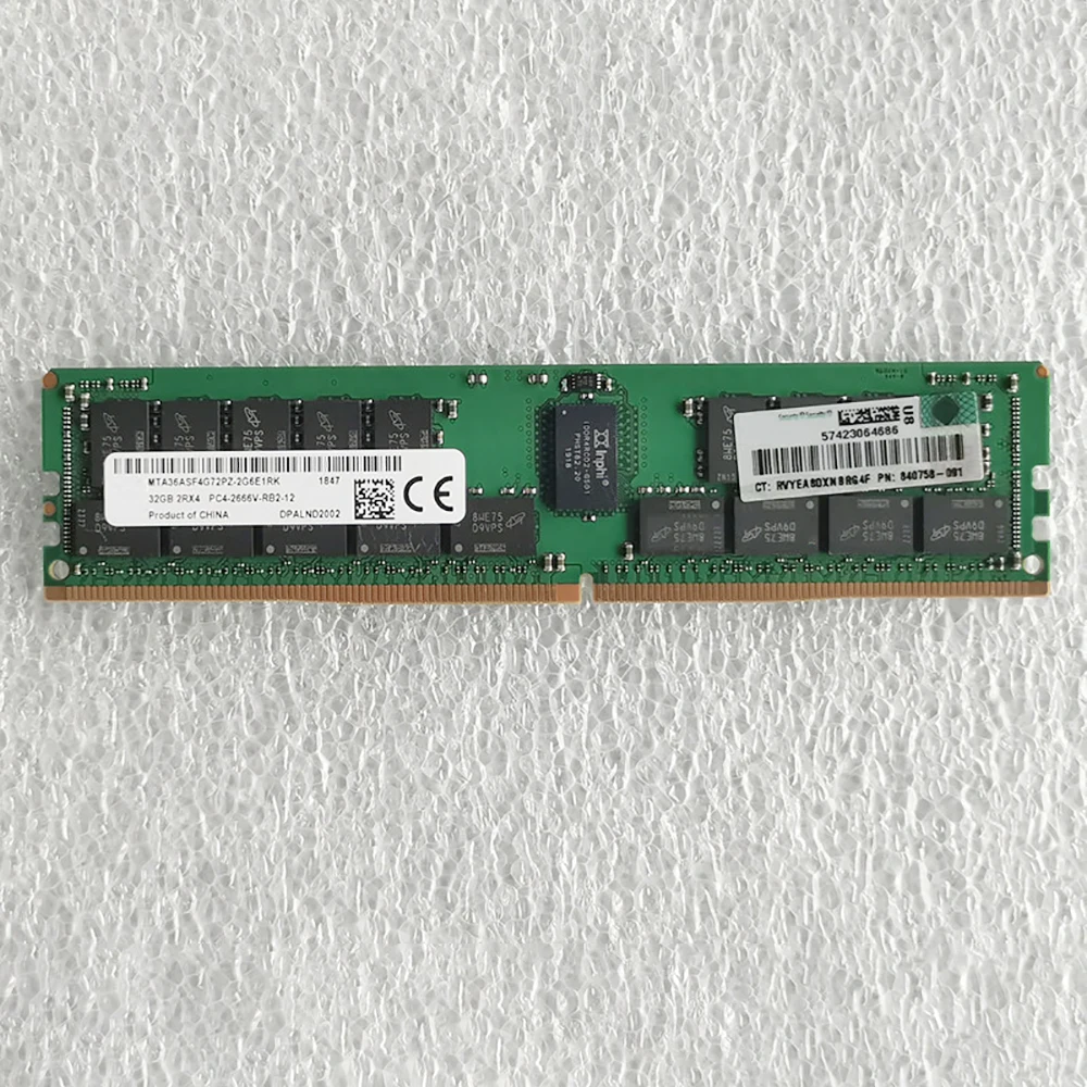 For HPE Microserver Gen10 Plus RAM 32G 32GB DDR4 2Rx4 2666 ECC Server Memory