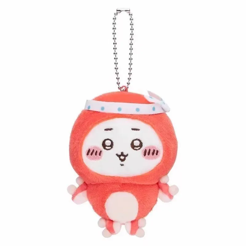 Japanese Anime Kawaii Seafood BBQ Plush Keychain Cute Octopus & Squid Usagi Hachiware Jiikawa Bag Charm Pendant - view 5