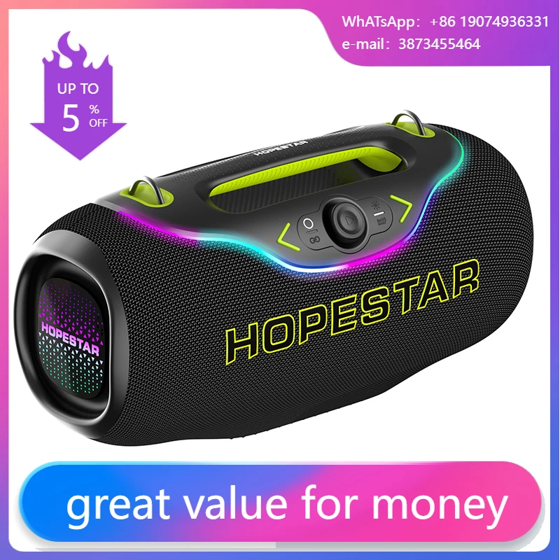 

200W A6club Outdoor Waterproof Wireless Bluetooth Speaker Home Theatre USB TF Home Party Karaoke Big Sound With Mic