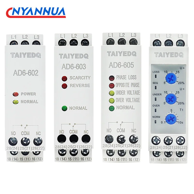 Multifunctional Phase Sequence Protection Relay Overvoltage Undervoltage Phase Failure 380V 200-500VAC