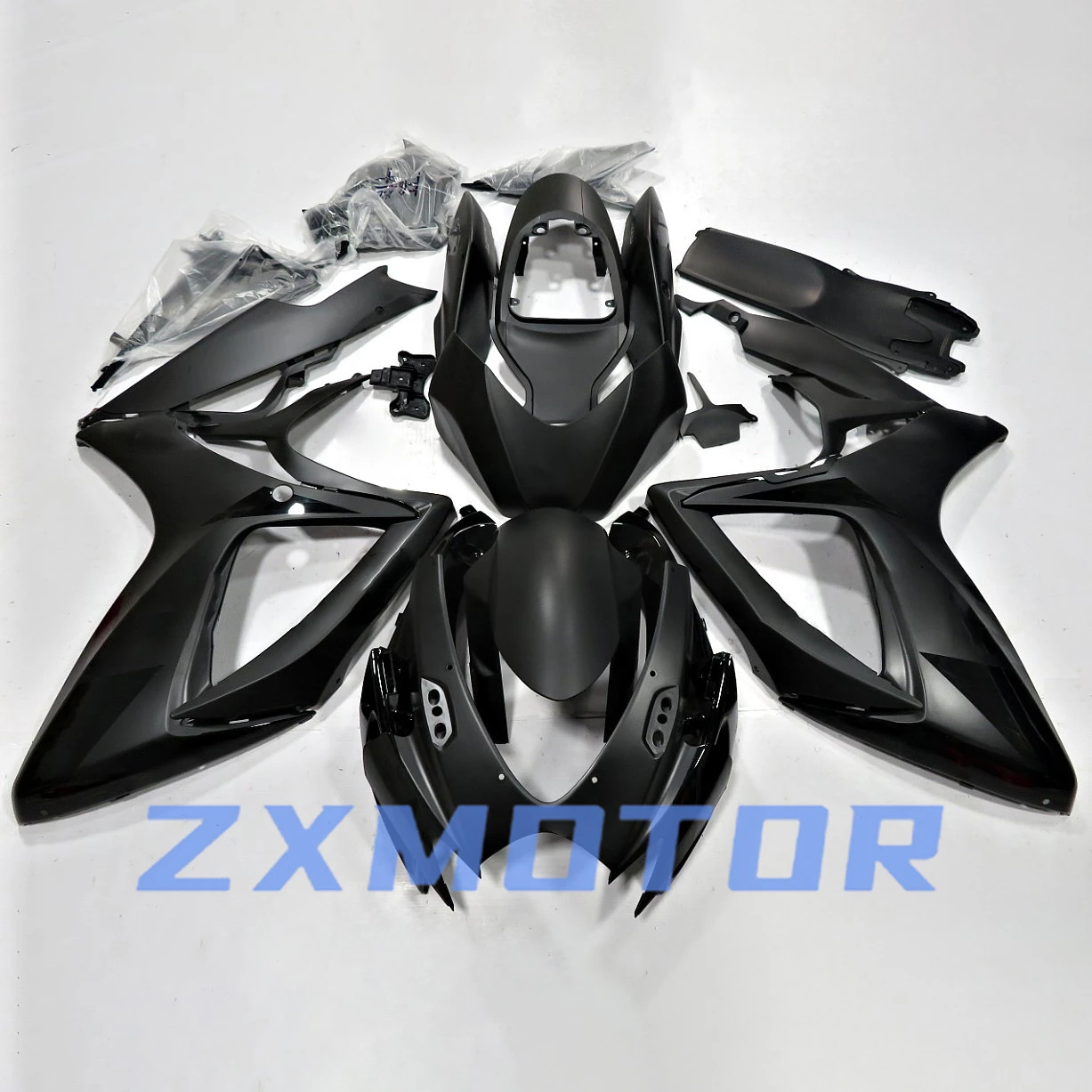 Body Parts Fairings GSXR600 GSXR750 2006 2007 Motorcycle Sportbike Fairing Bodywork Cowl Kit for GSXR 600 750 06 07 Black