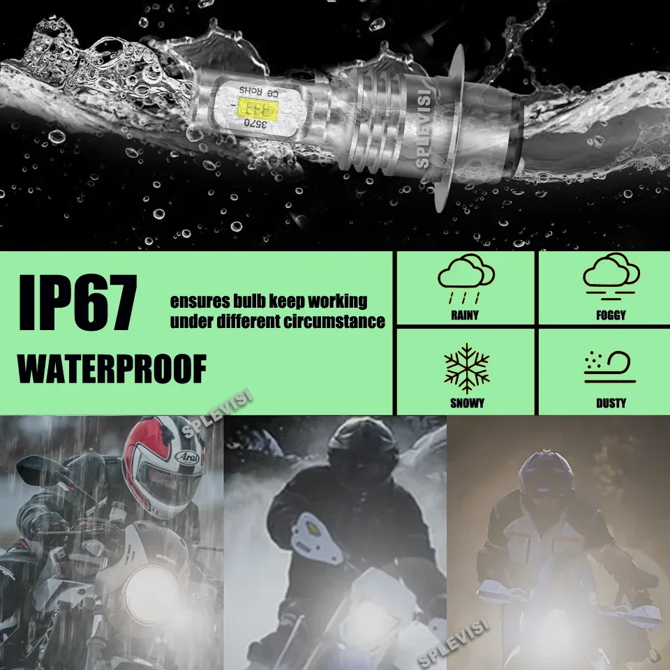 LED Reliable Night Driving H6 motorcycle Headlight For Yamaha Blaster 200 1995 1996 1997 1998 1999 2000 2001 2002 2003 2004-2006 - view 4