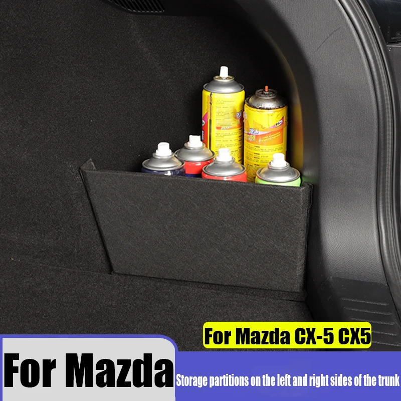 

For Mazda CX-5 CX5 2017-2025 left and right storage partitions in the trunk car storage accessories modified storage supplies