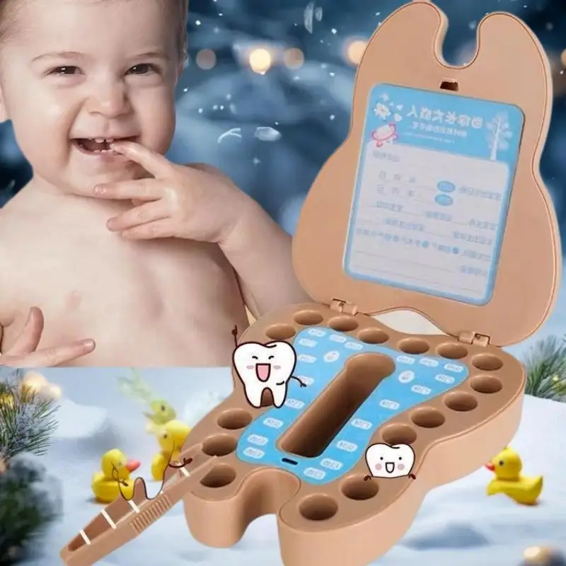 

Коробка для сохранения воспоминаний о детстве, контейнер для сбора коллекции для девочек и мальчиков, средство для изменения зубов, держатель для детских зубов