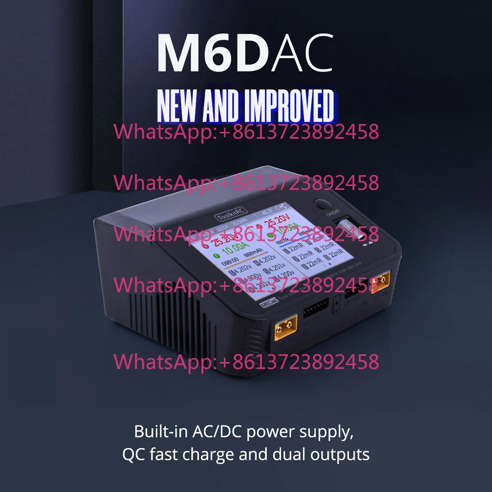 Toolkitrc M6Dac Smart Charger - ToolkitRC M6DAC Fast Smart Charger Built-in