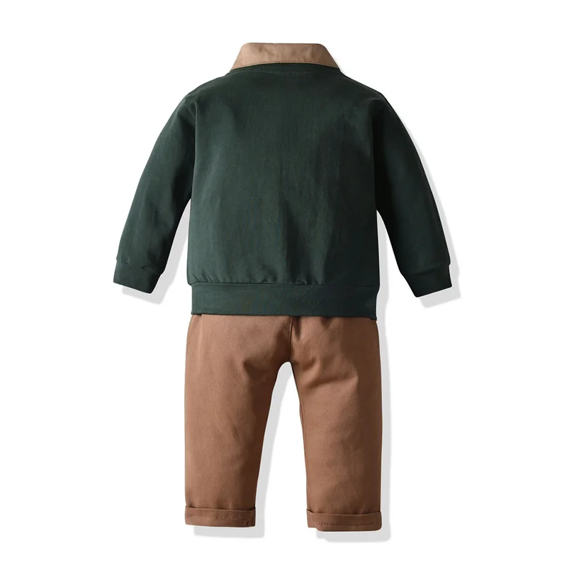 top and top Autumn Winter Fashion New Toddler Baby Boys Casual Clothing Sets Long Sleeve Shirt+Sweatshirt+Trousers 3PCS Suits