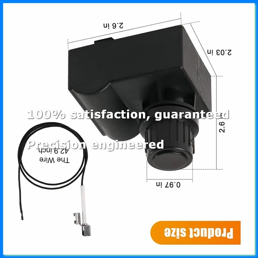 

Ignition Kit for Charbroil Gas Grills, 4 Outlet Ignitor Module Replacement with Wires and 2 Push Buttons for Charbroil-A07G