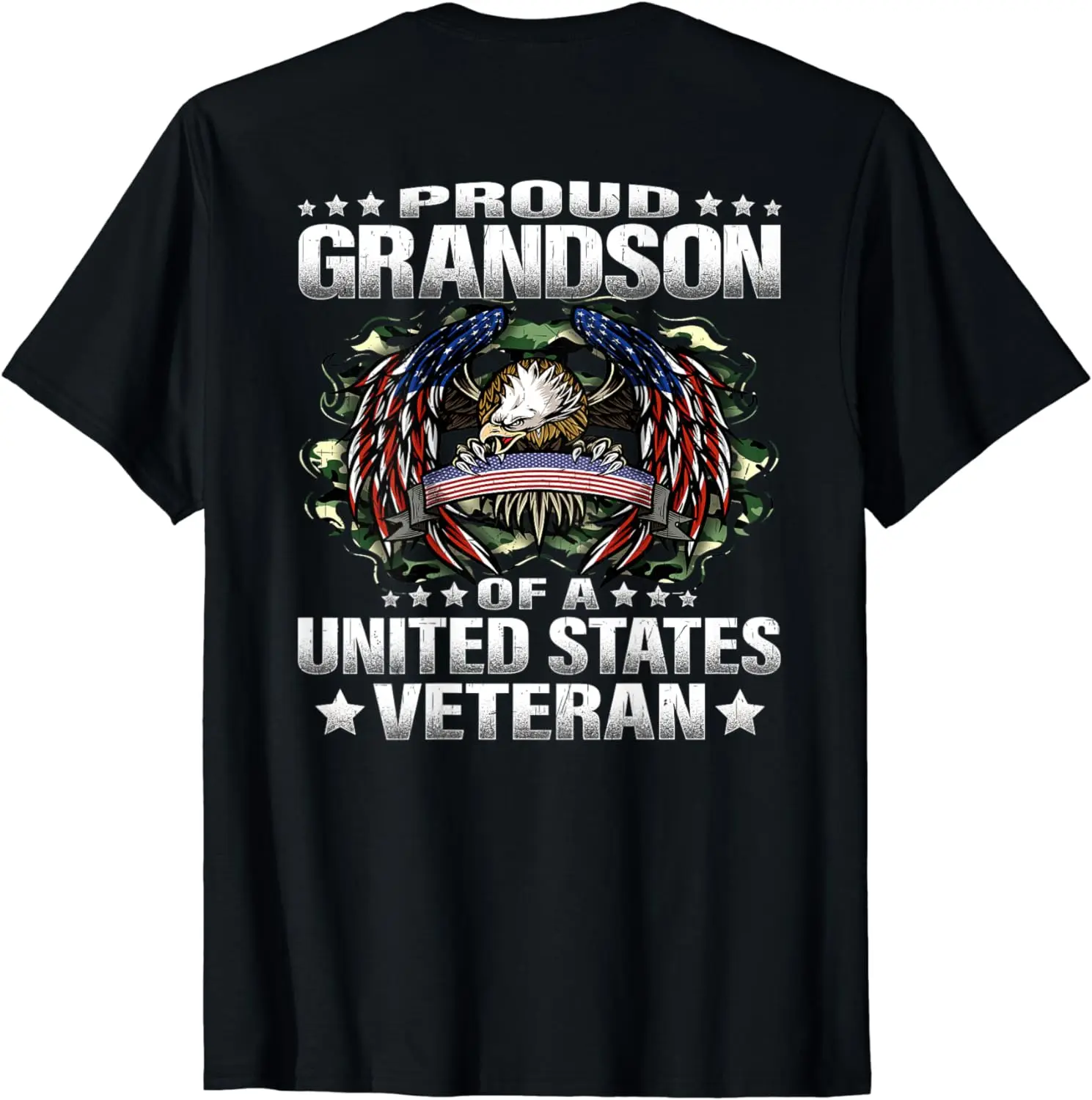 

Proud Grandson Of A United States Veteran Military Family T-Shirt